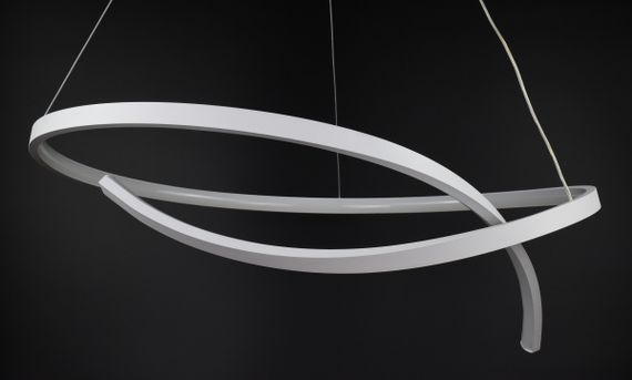 Люстра світлодіодна підвісна LED світильник для квартири на стелю лед 26974 Білий 40-200х60х60 см. | Зображення 4