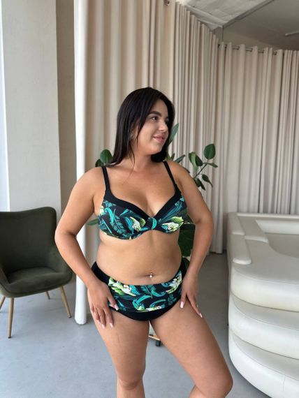 Роздільний купальник PLUS SIZE з високими плавками та сформованими чашками у бюсті | Зображення 6