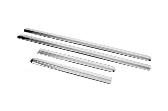 Молдинги на двери (4 шт, нерж.) Длинная, Carmos - Турецкая сталь для Ford Connect 2010-2013 гг | Зображення 4