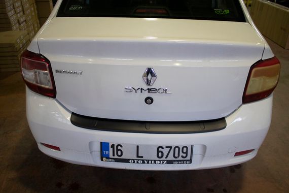 Накладка на задній бампер EuroCap (ABS) для Renault Logan III 2013-2024 рр | Зображення 5