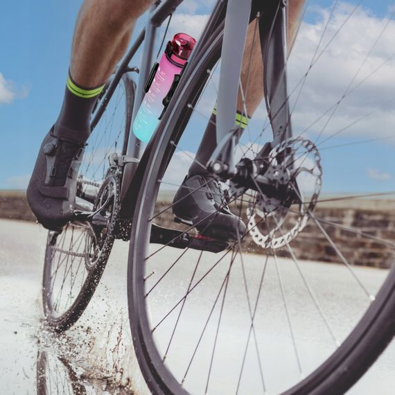 Пляшка для води спортивна 4FIZJO 1000 мл 4FJ0630 Pink/Sky Blue (P-5905973400770) | Зображення 8