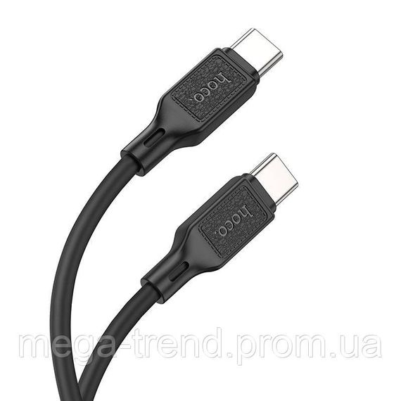 Кабель Hoco Type-C to Type-C Cool silicone charging data cable X90 |1m, 60W, 3A| | Зображення 2