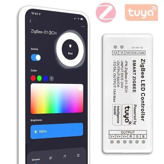 Контролер управління PROLUM RGB ZigBee Wi-Fi TUYA 15A Series HomeLink | Зображення 4