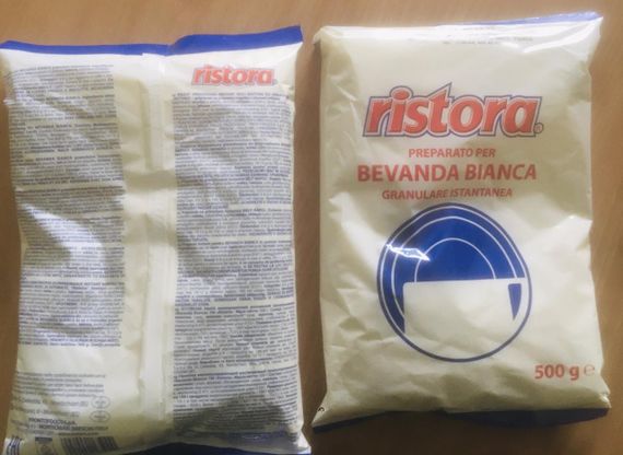 Сухі вершки в гранулах Ristora Bevanda Bianca, 500г, Італія для вендингу та Horeca (сухе молоко)