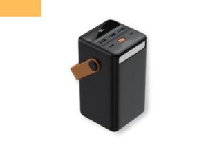 Повербанк зовнішній акумулятор XPRO PR168 50000mAh 22.5W з індикацією зарядки та ліхтариком чорний (32735-01)