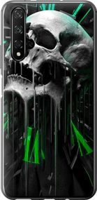 Чехол на Huawei Nova 5T Череп-часы "4100u-1833-17620"