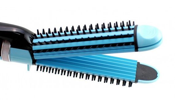 Плойка-праску 3в1 Gemei GM 2922. AG-201 Колір: блакитний | Зображення 6