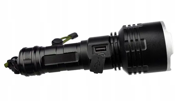 Сверхмощный аккумуляторный фонарь Bailong BL-531-P90 Ударопрочный ручной фонарик | Зображення 2