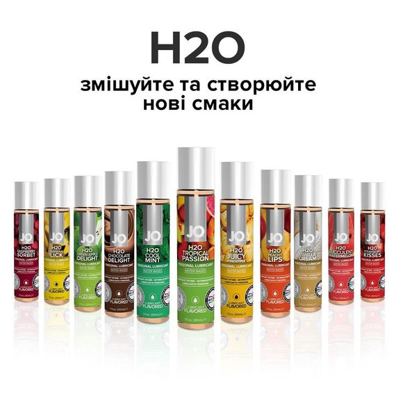 Змазка на водній основі System JO H2O — Tropical Passion (120 мл) без цукру, рослинний гліцерин | Зображення 4
