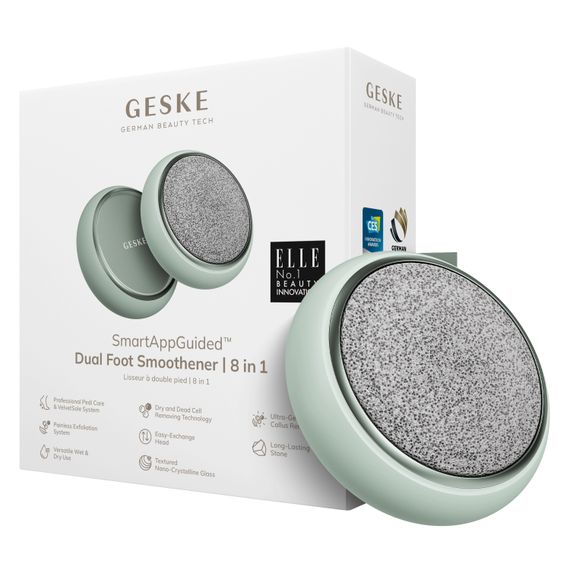 Набор для ухода за стопами GESKE Dual Foot Smoothener 8в1 starlight, Зеленый