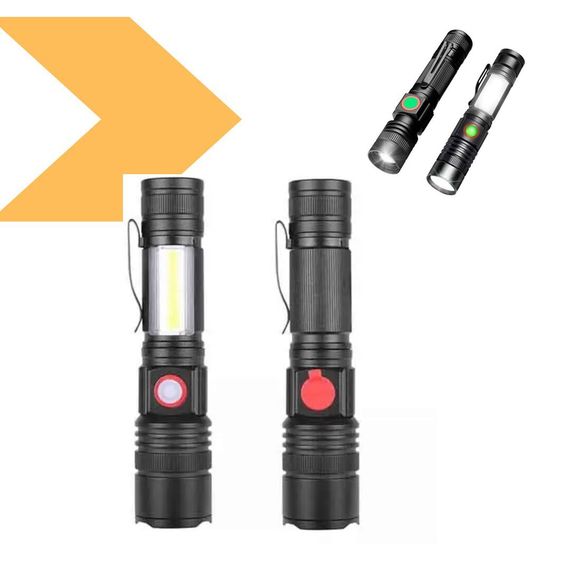 Ліхтар BL-502 T6+COB, магніт, затискач, zoom, 1x18650, ЗУ microUSB (47477-502_171) | Зображення 1