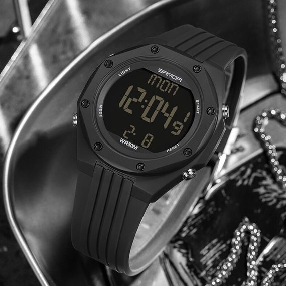 Часы Sanda 6093 All Black | Зображення 2