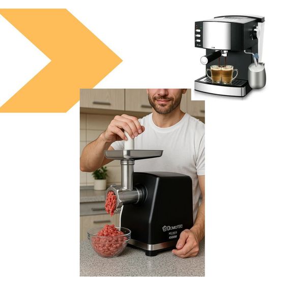 Рожкова кавомашина з потужністю 850 Вт та тиском 15 бар, Domotec MS-113 (47533-MS-113_2282) | Зображення 5