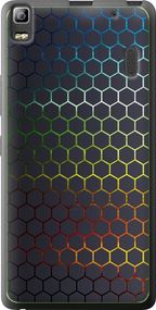 Чехол на Lenovo A7000 Переливающиеся соты "498u-120-17620"