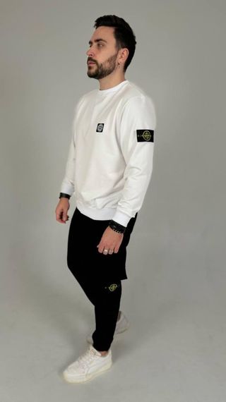 Спортивний костюм Stone Island світшот білий