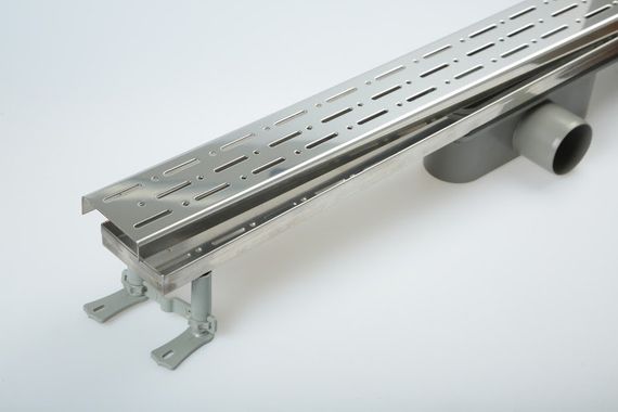 Душовий канал без фланця Mertinoks, з подвійним гідрозатвором, решітка "Дощ" 80 см 4013.0Y050K.080.1 | Зображення 1