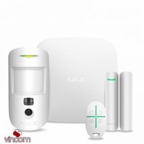 Комплект охранной сигнализации AJAX STARTERKIT CAM WHITE