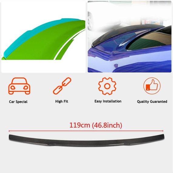 Спойлер (2015-2019, Карбон) для Jaguar XE 2016- рр | Зображення 1