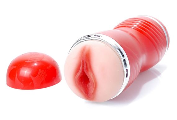 Мастурбатор з двома входами OYO - Double Pump RED, YQM-205 RED Sex Aura | Зображення 5