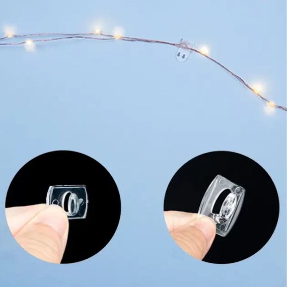 Набір гачків, що самоклеяться 1,3х1,8 см для гірлянд і декору, не залишають слідів  (20шт) | Зображення 4