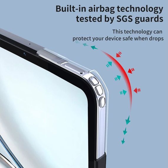 TPU+PC чохол Xundd c посиленими кутами для Apple iPad Mini 6 (8.3") (2021) (2024) Чорний | Зображення 3