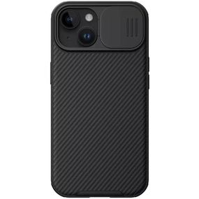 Карбонова накладка Nillkin CamShield Pro Magnetic для Apple iPhone 15 (6.1") Black