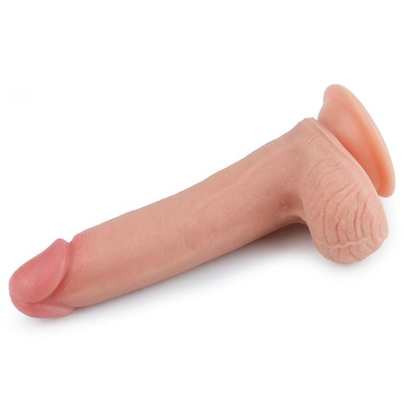 Силіконовий фалоімітатор 8'' Dual layered Platinum Silicone Cock Sex Aura | Зображення 7