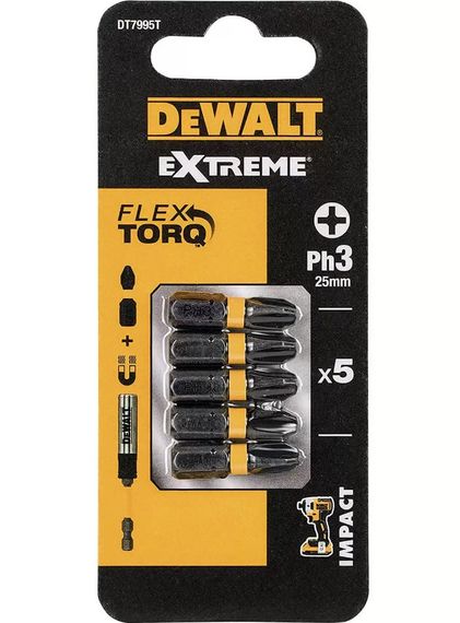 Набір біт DeWalt IMPACT TORSION EXTREME ударні Phillips (DT7994T)