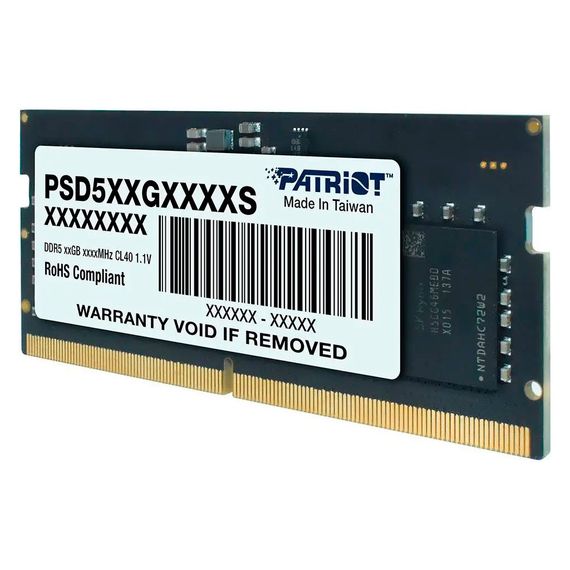 Модуль пам'яті для ноутбука SoDIMM DDR5 8GB 4800 MHz Patriot (PSD58G480041S) | Зображення 1