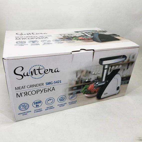М'ясорубка Suntera SMG-5421B 1800Вт, м'ясорубка електрична для м'яса, м'ясорубка для KL-385 домашньої ковбаси | Зображення 2
