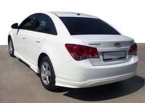 Накладка на задній бампер SD (Meliset, під фарбування) для Chevrolet Cruze 2009-2015 рр.