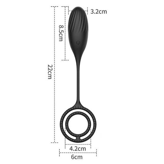 Вибратор Kinky 3 в 1: эрекционное кольцо с массажером простаты, вибратор для пар, виброяйцо | Зображення 5