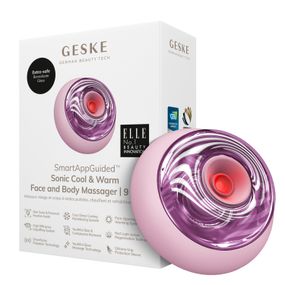 Массажер для лица и тела GESKE Sonic Cool&Warm Face and Body Massager 9в1 starlight, Розовый