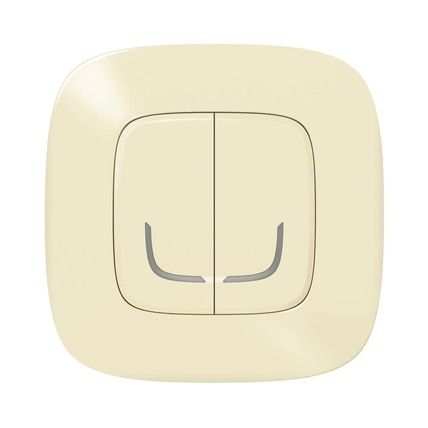 Valena Allure with NETATMO. Умный беспроводной выключатель 2-клавишний.Слоновая кость (752687)