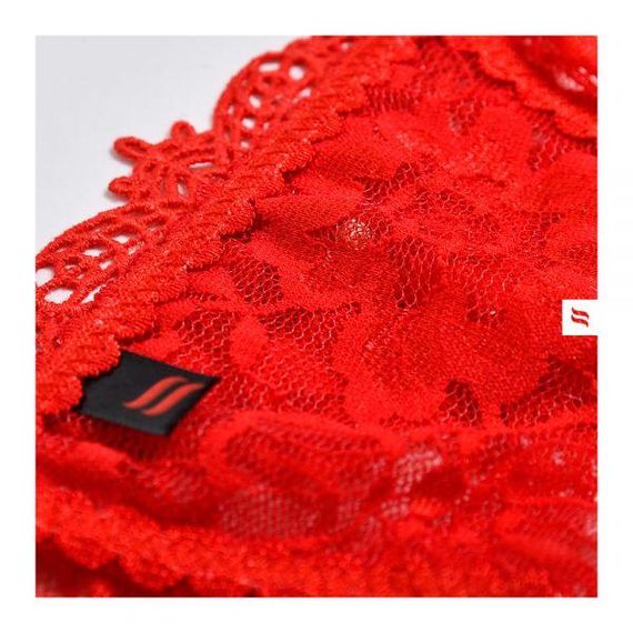 Набор маска+наручники+стринги Obsessive Hetea 3 pcs set red S/M sexstyle | Зображення 5