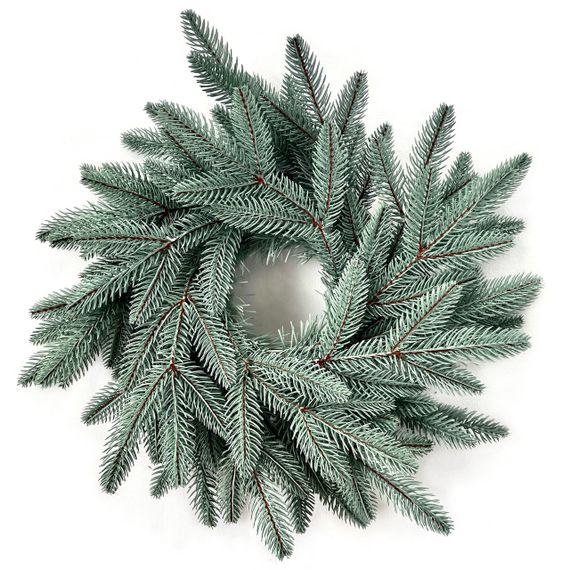 Вінок різдвяний Classic литий d-40 см блакитний