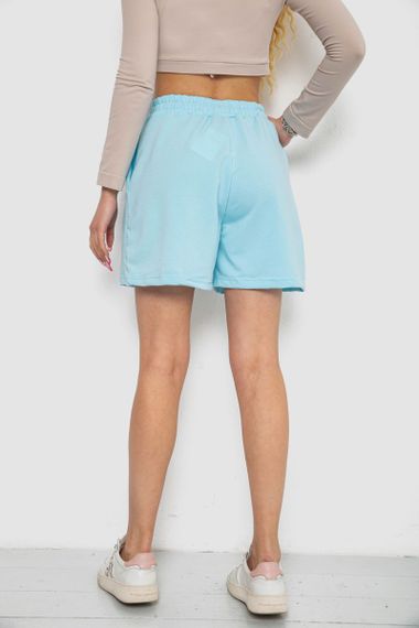 Шорты женские однотонные, цвет голубой, 238R57907 | Зображення 3