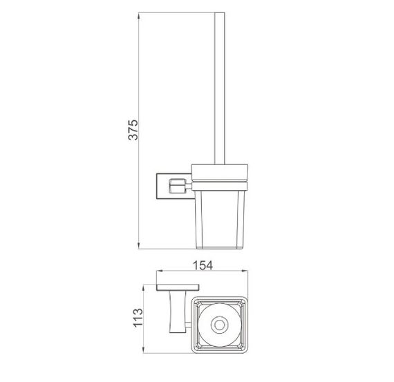 Йоршик для унітазу настінний Gappo G0710-9 | Зображення 4