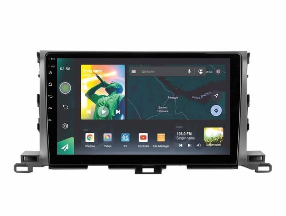 Штатна магнітола Sigma X10464 10 4+64 Gb Toyota Highlander 3 XU50 2013-2018 (B) 10"