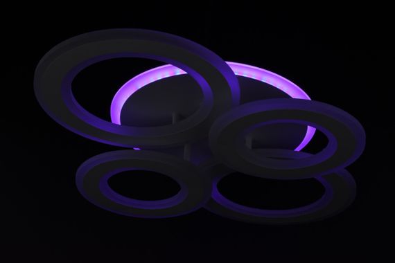 Люстра світлодіодна стельова LED світильник для квартири на стелю лед 26332 Білий 11х45х58 см. | Зображення 7