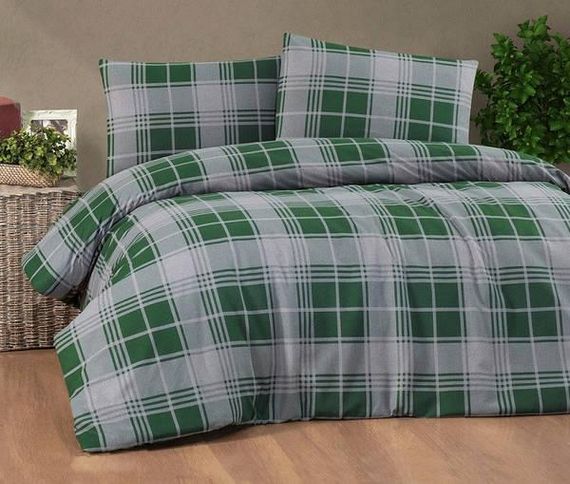 Постельное белье Cotton collection 41899 Фланель  Хлопок Евро размер