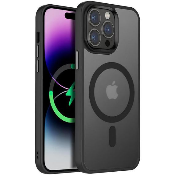 Чохол Ummi Colorful with MagSafe для Apple iPhone 13 Pro (6.1") Чорний / Black