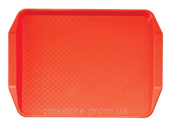 Прямоугольный поднос с ручками 30х41 см, Cambro (США), Красный | Зображення 1