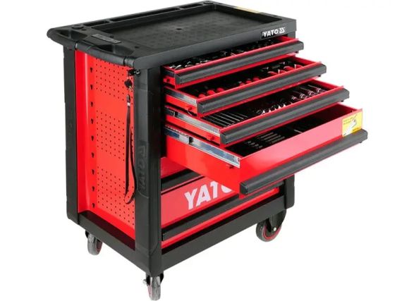 Шафа-візок з інструментами на колесах YATO YT-5530 (набір 177 шт)