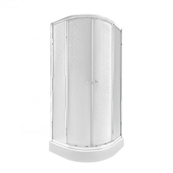 Душова кабіна Qtap Presto CRM1099AP5 Pear + піддон Robin 309912C із сифоном