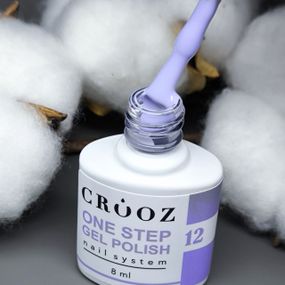 Однофазный гель лак Crooz One Step Gel Polish №12 (светлая лаванда з мягкой холодной ноткою) 8мл