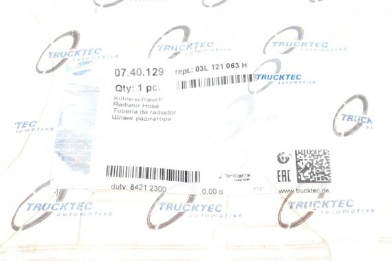 Патрубок системы охлаждения VW Crafter 2.0TDI 11-16 07.40.129 | Зображення 4
