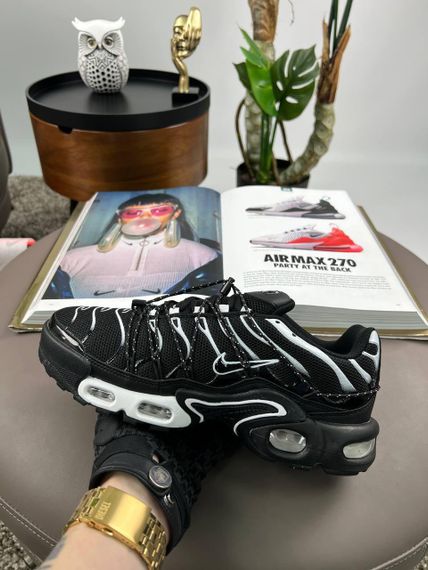 Кросівки Air Max Plus TN Lace Toggle White Black , В'єтнам | Зображення 4