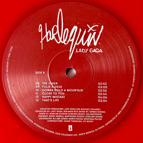 Вінілова платівка Lady Gaga - Harlequin (Red Vinyl) [LP] | Зображення 4