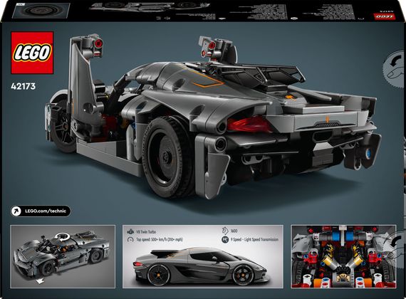 Конструктор LEGO Technic Koenigsegg Jesko Absolut — сірий гіперкар 42173 | Зображення 8